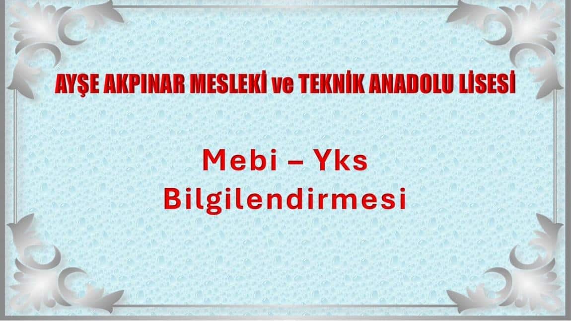 Mebi - Yks Süreci